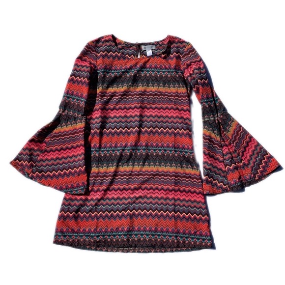 Element Bell-Sleeve Shift Dress